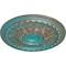 Ekena Millwork Oslo Ceiling Medallion (Fits Canopies up to 7 5/8"), 38 3/8"OD x 2 7/8"P, Copper Green Patina CM38OSCGS - alternate 4